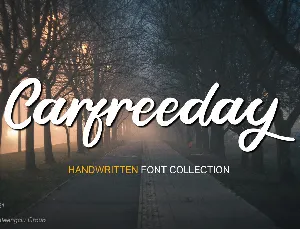 Carfreeday font