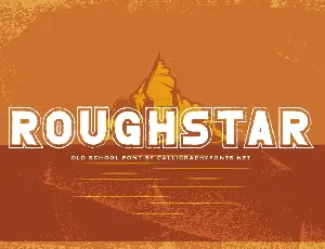 Roughstar Demo font