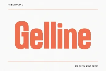 Gelline font