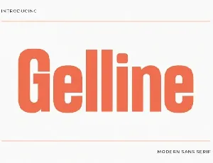 Gelline font