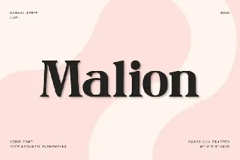 Malion Serif font