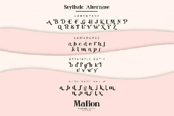 Malion Serif font