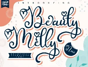 Beauty Melly Calligraphy font