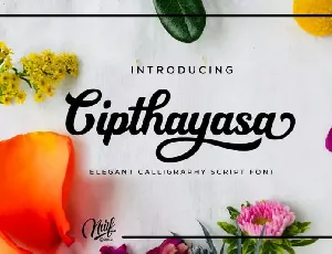 Cipthayasa Calligraphy font