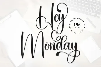 Hey Monday Script font