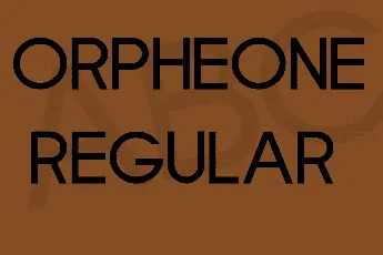 Orpheone font