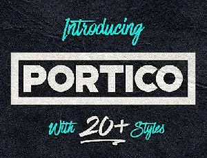 Portico font