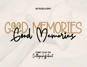 Good Memories Demo font