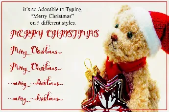 Adorable Christmas font