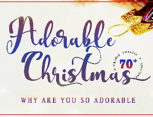 Adorable Christmas font