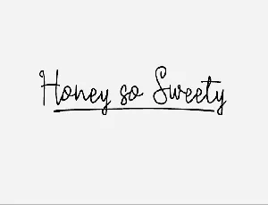 Honey so Sweety font