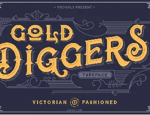 Gold Diggers font