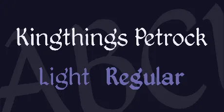 Kingthings Petrock font