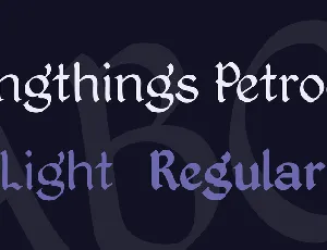 Kingthings Petrock font