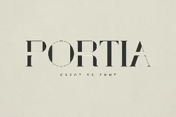 Portia font