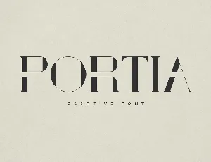 Portia font