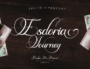 Esdoria Journey Script font