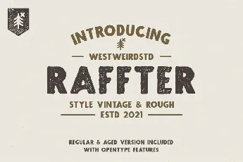 RAFFTER font