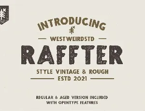 RAFFTER font