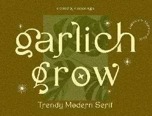 Garlich Grow font