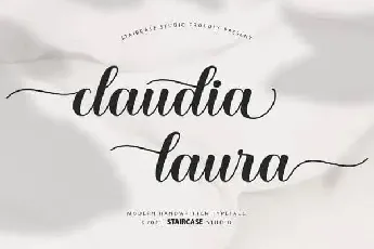 Claudia Laura Calligraphy font