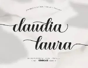 Claudia Laura Calligraphy font