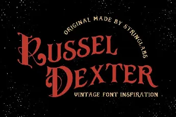 Russel Dexter – Retro Vintage font