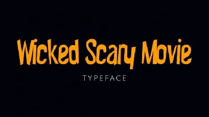 Wicked Scary Movie font