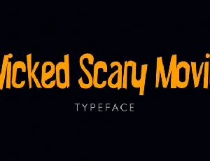 Wicked Scary Movie font