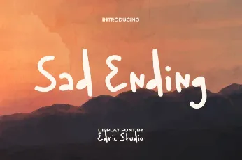 Sad Ending font