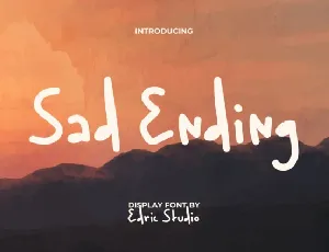 Sad Ending font