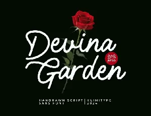 Devina Garden font