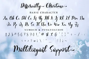 Differently Christmas font