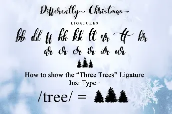 Differently Christmas font