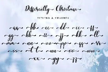 Differently Christmas font