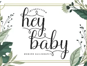 hey baby font