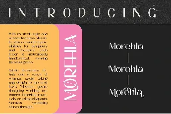 Morehla font