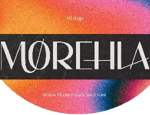 Morehla font