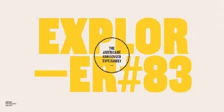 Americane Condensed Family font