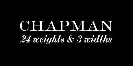 Chapman Family font