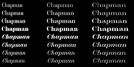 Chapman Family font