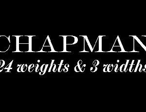 Chapman Family font