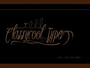 Classycool Calligraphy font