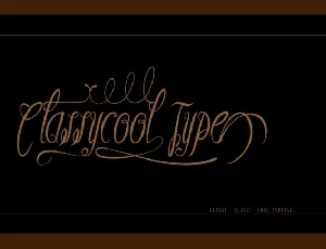 Classycool Calligraphy font