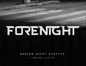 Forenight font