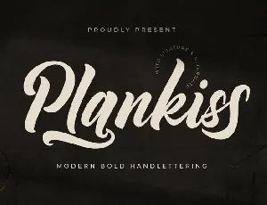 Plankiss font