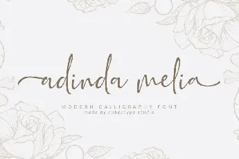 Adinda Melia Script font