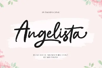 Angelista Script font