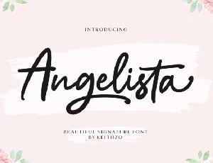 Angelista Script font