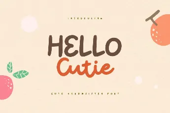 HELLO Cutie font